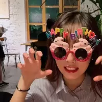 生日蛋糕墨镜 韩国ins同款可爱搞怪生日蛋糕蜡烛发箍头箍派对装饰装扮拍照道具