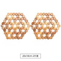 18*20cm【两片装】 隔热垫餐垫餐桌垫竹垫锅底耐高温家用防烫砂锅垫餐盘垫碗垫子杯垫