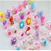 2-5岁周岁 哎呀呀儿童戒指糖果色可爱卡通小饰品生日礼物24个装