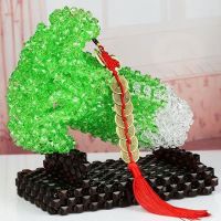 透明珠款玉白菜 材料包 diy手工串珠工艺品串珠玉白菜(遇百财)材料包家居创意摆件