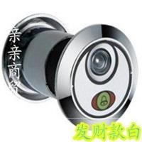 35管径塑料发财白门厚45-75 防盗门用猫眼防盗门猫眼门铃一体35管径加长猫眼带门铃通用高清多