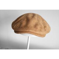 YSM麂皮绒—驼色 S(54-56cm) 秋冬保暖麂皮绒鸭舌帽 复古英伦贝雷帽子
