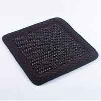 黑色(木珠)-单个坐垫 45*45cm单个坐垫 坐垫办公室久坐夏季腰枕靠枕木珠腰靠椅垫靠背垫凉席汽车座垫靠垫