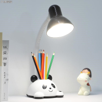 熊猫灯泡款式无灯泡(需自配) LED台灯护眼书桌写作业小学生学习专用卧室床头插电式宿舍卡通灯