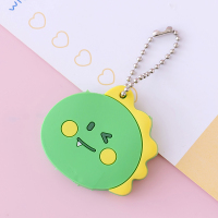 绿色小怪兽 卡通水滴ic卡门禁卡套钥匙套可爱电梯套小区卡套硅胶情侣钥匙扣