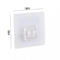 免打孔单扣[1只装] -_ 强力粘钩挂钩鞋架壁挂置物架无痕贴贴片配件免打孔安装浴室钩贴片