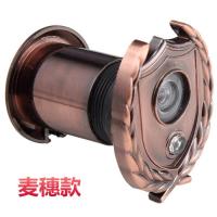 35管径麦穗门厚80-105 家用上的猫眼门镜带门铃二合一老式通用塑料防撬一体带后。