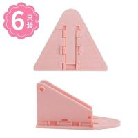 军绿色 粉色-飞机锁(6只 卫生间移门锁扣玻璃衣柜推拉门器卡扣滑门锁防开窗户儿童安全