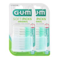齿间刷40支*2 GUM康齿家日本牙周护理弹力按摩齿间刷牙间刷含氟标准型牙缝刷