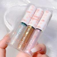 A套装 蘑菇液体眼影超闪亮片亮晶晶卧蚕笔提亮眼影液高光