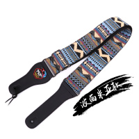 波西米亚送3拨片 民谣吉他背带 加宽吉他带子电吉他学生肩带 斜跨贝斯木吉他通用
