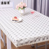 米色小花(防水防油) 55*55cm 方桌桌布罩烤火罩电炉罩皮罩套长方形正方形防水防油防烫pu皮茶几