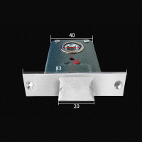 D款83单舌假插芯锁体 35-45MM 通用型 不带钥匙 假插芯室内房间门锁体小50锁体锁静音木门卧室门锁体配件通用型