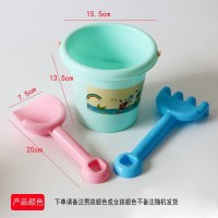 耙子加铲子小高圆桶 加厚塑料小铲子儿童玩具户外沙滩铲幼儿园宝宝小孩玩沙子工具沙池