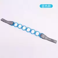 蓝色款 多功能背部腰部手动滚轮式推拿按摩器颈肩小腿拉背条按摩腰带全身