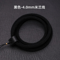 黑色米兰线绳 可可爱手工牛皮扣头男女款吊坠挂绳名族风玉坠替换绳中国风项链绳
