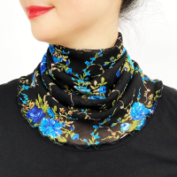 QC001 (40cm) 围脖女套头脖套春夏防晒护颈椎加长升级版网眼假领子围巾小丝巾女