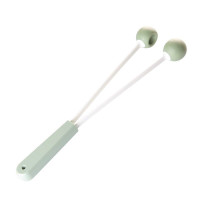 绿 双球锤 送穴位图 捶背器敲打经络腿部按摩锤养身敲背弹簧小锤子球拍打按摩棒