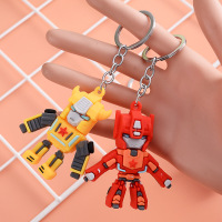 变形金刚系列钥匙扣随机一个 变形金刚钥匙扣书包挂件擎天柱大黄蜂动漫挂饰迷你世界威霸天热破