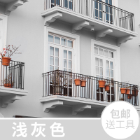 浅灰色 1L 三青漆外墙漆室外涂料防水防晒外墙家用乳胶漆户外彩色自刷墙漆