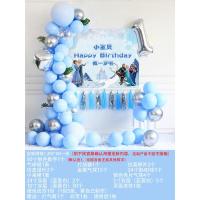 (海报)冰雪奇缘套餐B款G 海报儿童生日装饰气球场景布置冰雪奇缘派对主题宝宝周岁艾莎公主