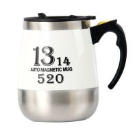 电池款白色400ml磁化杯 全自动温差搅拌杯懒人咖啡杯电动蛋白粉奶茶磁化水杯冲奶粉用杯子