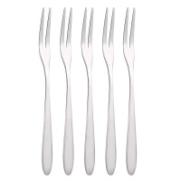 5支水果叉 304不锈钢水果叉创意蛋糕月饼甜品叉子可爱天鹅收纳盒儿童水果签