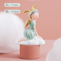 云端少女mini--穹青相望 轻奢风女孩少女摆件生日礼物家居客厅桌面电视柜设装饰品闺蜜