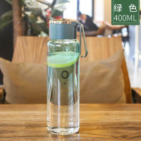 玛瑙绿 简约便携超可爱超萌森系玻璃杯渐变色潮流少女心情侣款水杯子一对