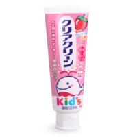 草莓味 2件减3日本原装花王儿童牙膏可吞咽0-1-2岁4宝宝以上乳牙婴儿含氟