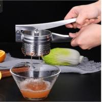 不锈钢全孔榨汁机 手动榨汁机橙汁挤压器家用水果小型不锈钢石榴压柠檬橙子榨汁神器