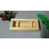 白木:长24x宽10x高8cm .寿司日本料理用千层寿司模具工具平F压饼压饭模竹制/木制寿司压