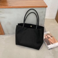 黑色 带娃手提包饭盒袋子夏季收纳小物件好看的装饭盒手提袋时尚简约