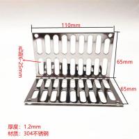 304侧排单片110*65 阳台侧边排水不锈钢地漏90度L型墙角过滤网75管去水管帽同层下水