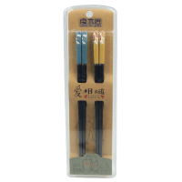 2双装筷子 良木匠合金筷子家用分餐家庭筷一人一筷防滑防霉耐高温筷子公筷