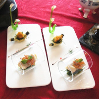 口径5cm,高度10cm 透明玻璃两头通空心圆柱筒桶管杯创意餐具冷菜直筒玻璃杯无底杯子