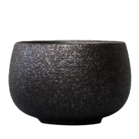 斑斓·罗汉杯(黑) 素影 日式粗陶茶杯复古禅风黑罗汉杯家用品茗杯老泥岩杯子个人杯