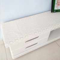 米白花(防水) 60*49cm(电视柜或床头柜) 电视柜台布茶几桌布防水鞋柜盖布艺床头柜罩欧式客厅长方形餐桌垫