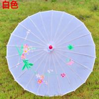 白色 4岁以下使用 舞蹈伞跳舞伞旗袍走秀伞傣族舞伞工艺伞江南雨伞装饰伞绸布伞雨伞