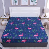 火烈鸟(夹棉床笠) 90*200cm(厚度30cm内通用 夹棉床笠加厚床罩单件席梦思床套床单床垫保护套榻榻米防滑透气垫