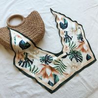 ins天堂鸟米 春秋季搭肩懒人丝巾韩版护颈小披肩假领子围巾空调房薄款外搭披肩