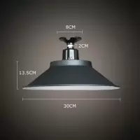 30cm小黑裙吸顶款 全铝LED户外路灯工矿灯马路灯罩弯杆灯过道灯室外照明墙壁防水
