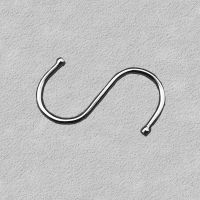 S钩(10个) 洞洞板孔板挂钩五金工具展示架超市饰品店便利店收纳挂钩手机配件