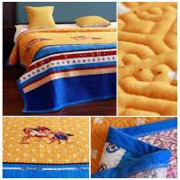 小马 100cm*220cm单床盖 水晶绒床盖单件单件套绗缝工艺三层夹棉冬季盖毯榻榻米罩加绒床单