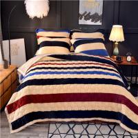 小格调 100*200cm双层AB版 秋冬季不毛毯床单双人床珊瑚绒薄款毛毛单子冬天珊瑚绒床单卡通