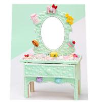 魅可梳妆台 儿童手工创意制作diy玲珑木质梳妆台雪花泥粘土画益智玩具材料