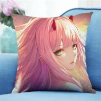 ZERO TWO 35X35CM 动漫靠枕套双面狂三五河琴里十香穹妹纱雾方形二次周边抱枕靠垫