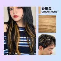 香槟金色一支 [彩色造型喷雾一次性奶奶灰染发膏剂学生黑色头发彩色可洗喷彩发