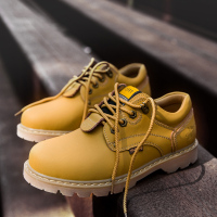 金黄单鞋808 38 男士马丁靴男靴牛筋底户外工装鞋系带男皮靴雪地靴情侣鞋军鞋大码