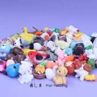 6款不重复(非独立包装) 迷你盲袋仿真小动物兔子羊马鸡鸭猫象静态模型摆件微景观沙盘配件